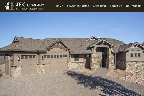 portfolio image 1 - scrren capture of home page